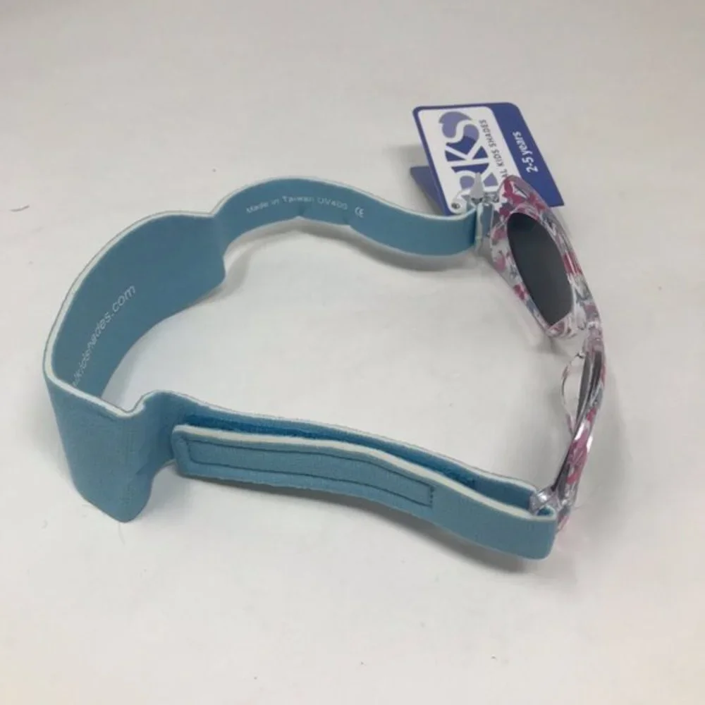 Real Kids Shades Toddler Girls Sunglasses UV Protection Blue Butterflies 2-5 Yr